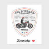 Col d'Izoard D 902 Massif du Queyras Aufkleber (Blatt)