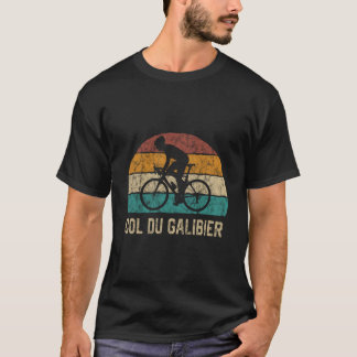 Col Du Galibier Cycling Climb TShirt Retro Cycling