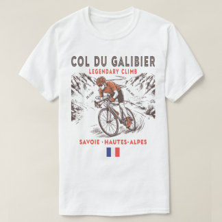 Col du Galibier Radfahren | Legendär Französisch T-Shirt