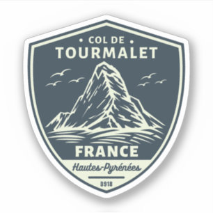 Col du Tourmalet-franz. Mountainbike-Ausflug Aufkleber