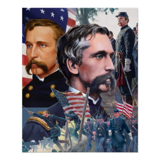 Col. Joshua Chamberlain MASH-UP Bürgerkrieg Poster (Vorderseite)