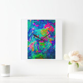 COL-Uhr Quadratische Wanduhr