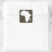 Cola Audacious Africa Quadratischer Aufkleber (Tasche)