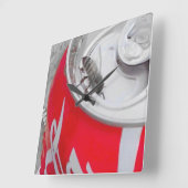 ~Cola Bee~ WALLCLOCK Quadratische Wanduhr (Winkel)