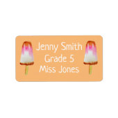 Cola popsicles benennen Schulbuchetiketten Adressaufkleber (Vorne)