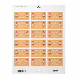 Cola popsicles benennen Schulbuchetiketten Adressaufkleber