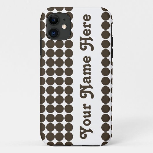 Cola Safari Dot mit Namen Case-Mate iPhone Hülle (Rückseite)