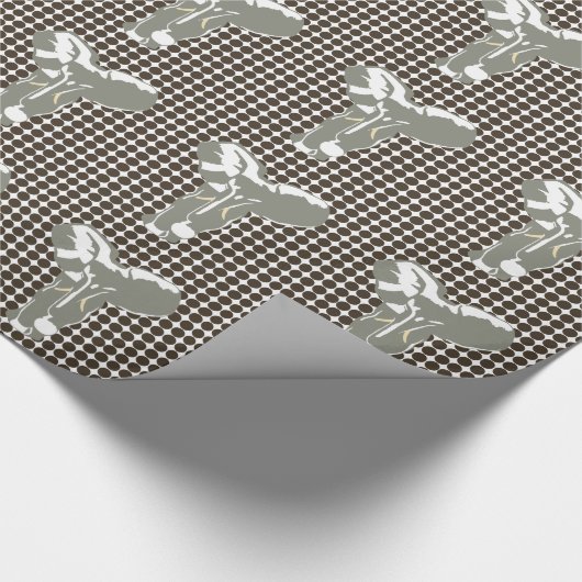 Cola Safari Dot mit Pop Art Elephant Geschenkpapier (Ecke)