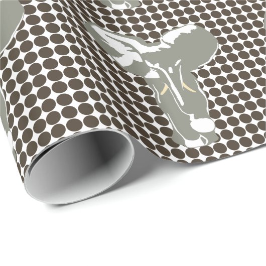 Cola Safari Dot mit Pop Art Elephant Geschenkpapier (Rolleneckpunkt)