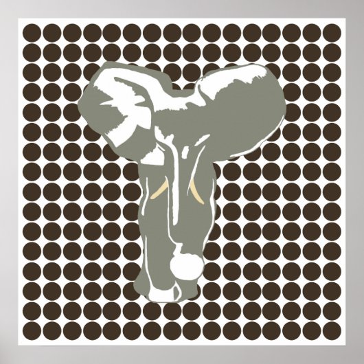 Cola Safari Dot mit Pop Art Elephant Poster (Vorne)