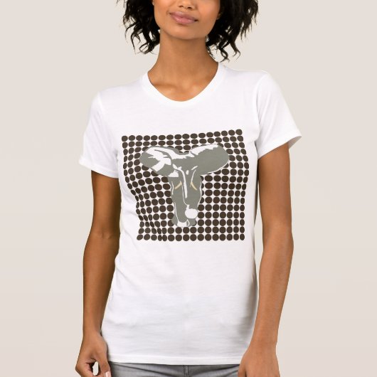 Cola Safari Dot mit Pop Art Elephant T-Shirt (Vorderseite)
