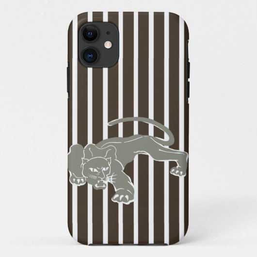 Cola Safari Streifen mit Leopard Case-Mate iPhone Hülle (Rückseite)
