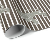 Cola Safari Streifen mit Leopard Geschenkpapier (Rolleneckpunkt)