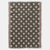 Cola Southern Hütte Fleur de Lys Decke (Vorderseite Vertikal)