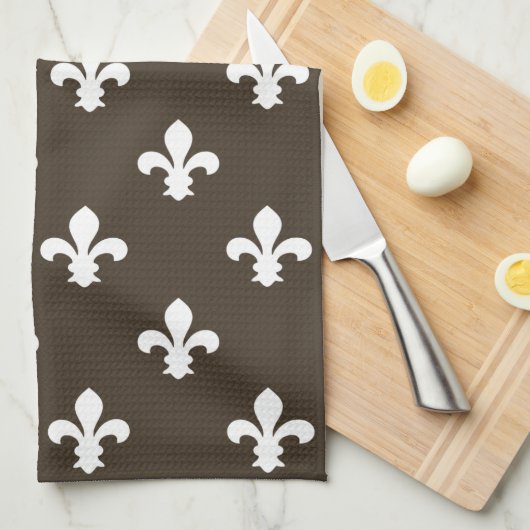 Cola Southern Hütte Fleur de Lys Geschirrtuch (Viertel Falte)