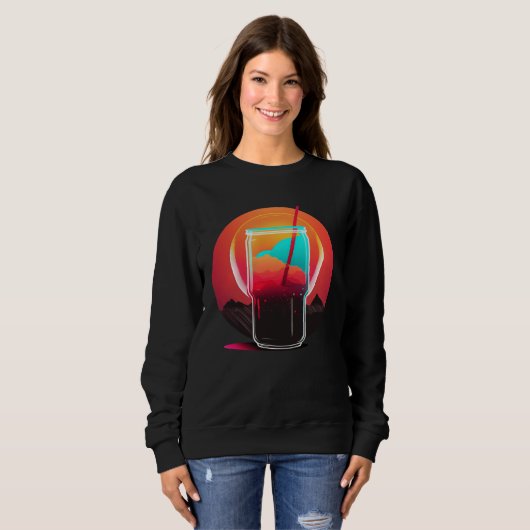 Cola Synthwave 80s Retrowave Aesthetic  1 Sweatshirt (Vorne ganz)