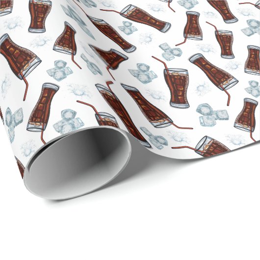Cola Wrapping Paper Geschenkpapier (Rolleneckpunkt)
