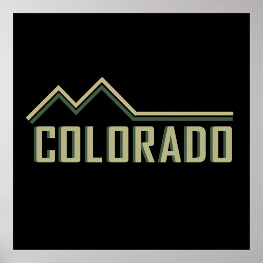 Colado Felsgebirge Staat Poster (Vorne)