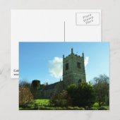 Colan Church nähe Newquay Cornwall England Postkarte (Vorne/Hinten)