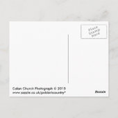 Colan Church nähe Newquay Cornwall England Postkarte (Rückseite)