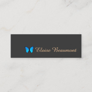 Colbalt Blue Butterfly Nature Mini Visitenkarte