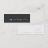 Colbalt Blue Butterfly Nature Mini Visitenkarte (Vorne/Hinten)