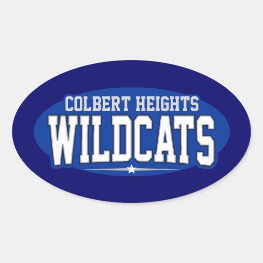 Colbert Heights High School; Wildcats Ovaler Aufkleber (Vorderseite)
