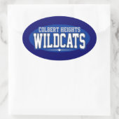 Colbert Heights High School; Wildcats Ovaler Aufkleber (Tasche)