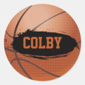 Colby Grunge Personalisiert Basketball Stickers (Vorderseite)