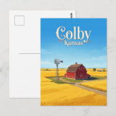 Colby Kansas Postkarte (Vorne/Hinten)