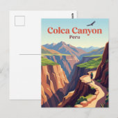 Colca Canyon Peru Postkarte (Vorne/Hinten)