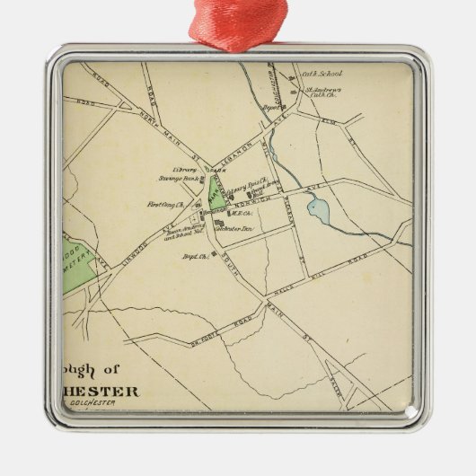 Colchester, Ostsee Silbernes Ornament (Vorne)