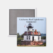 Colchester Reef Lighthouse, Vermont Magnet (Vorderseite/Rückseite)
