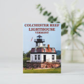 Colchester Reef Lighthouse, Vermont Postcard Postkarte (Stehend Vorderseite)