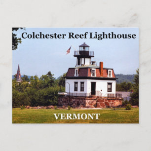 Colchester Reef Lighthouse, Vermont Postcard Postkarte