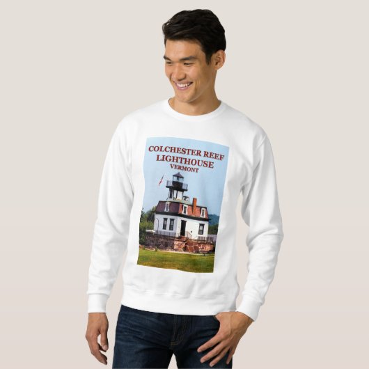 Colchester Reef Lighthouse, Vermont Sweatshirt (Vorne ganz)