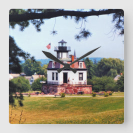 Colchester Reef Lighthouse, Vermont Wall Clock Quadratische Wanduhr