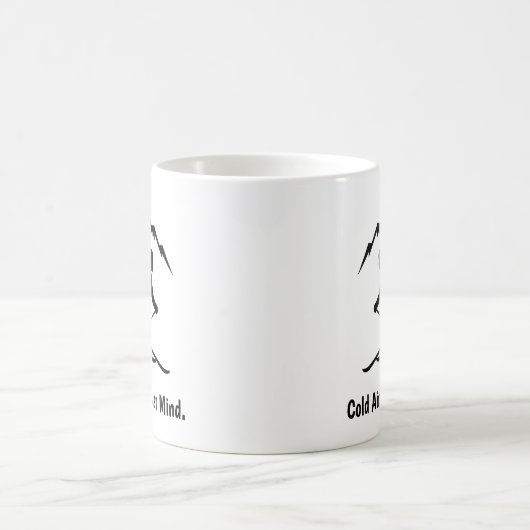 "Cold Air. Clear Mind." Kaffeetasse (Mittel)