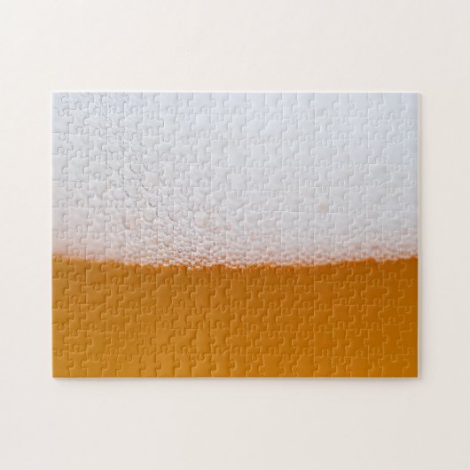 Cold Beer Bubbles and Foam Puzzle (Horizontal)