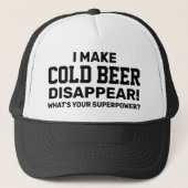 Cold Beer Trucker Hat (Anpassen!) Truckerkappe (Vorderseite)