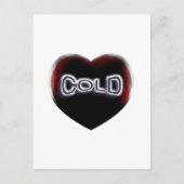 Cold Black Heart Postkarte (Vorderseite)