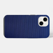 Cold Blue Mesh iPhone Hülle (Rückseite (Horizontal))