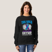 Cold Bothers Me Ribbon Rheumatoid Arthritis Awaren Sweatshirt (Vorne ganz)