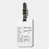 Cold Brass Gepäckanhänger (Vorderseite vertikal)