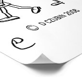 Cold Brass White Poster (Ecke)