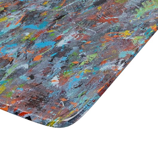 Cold Breeze Deko Glass Cutting Board Schneidebrett (Ecke)