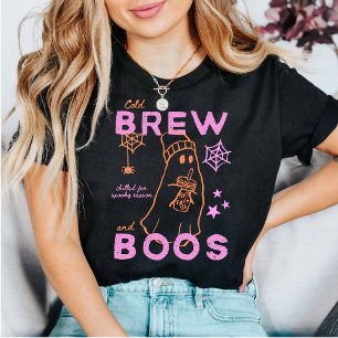 Cold Brew And Boos Süßer Geist Halloween Kaffee T-Shirt