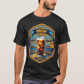 Cold Brew Crew Retro Kaffeemaschine T - Shirt für (Vorderseite)