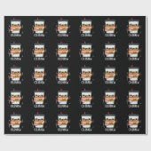 Cold Brew Funny Freezing Coffee Pub Dark BG Geschenkpapier (Flach)