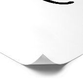 Cold Brew Funny Freezing Coffee Pub Poster (Ecke)